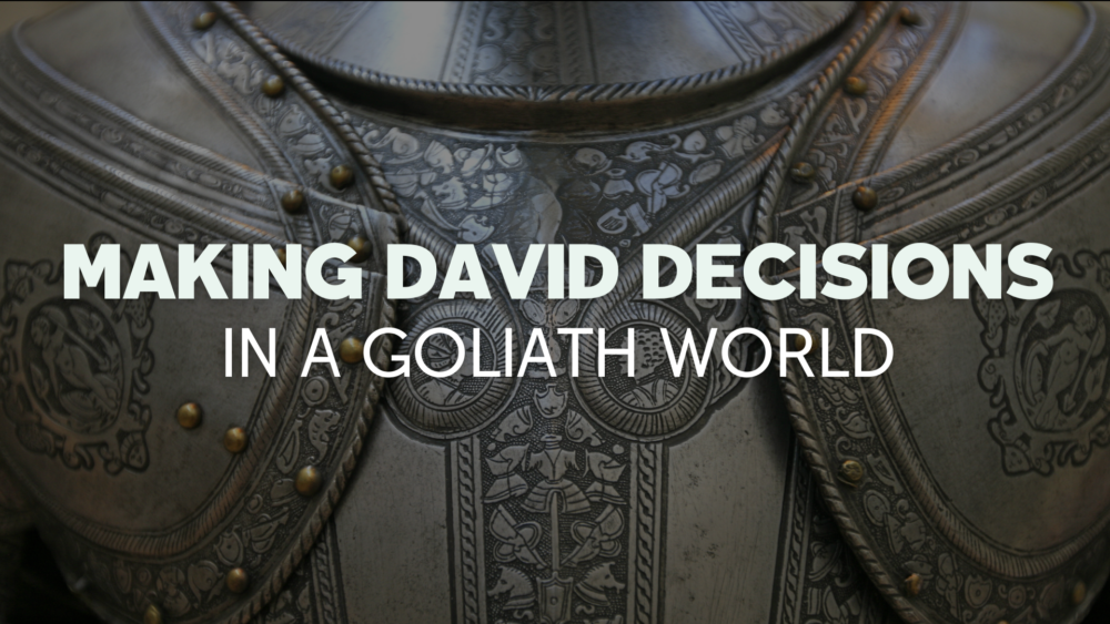 Making David Decisions in a Goliath World